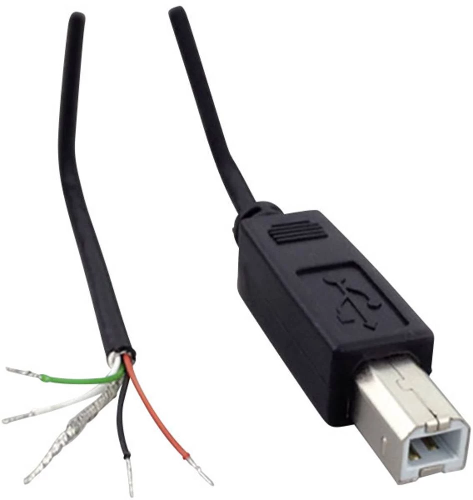 USB B utikač 2.0 s otvorenim krajem kabela, ravni utikač USB B utikač 2.0 BKL Electronic sadržaj: 1 kom. slika
