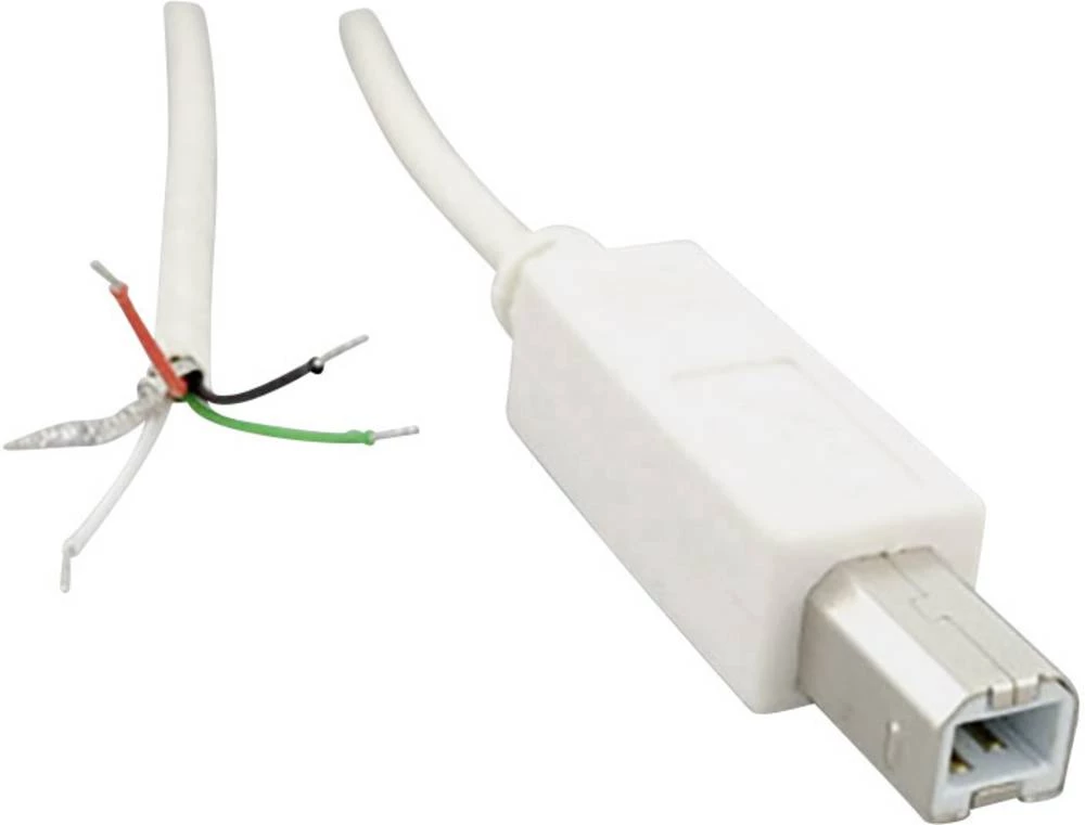 USB B utikač 2.0 s otvorenim krajem kabela, ravni utikač USB B utikač 2.0 BKL Electronic sadržaj: 1 kom. slika