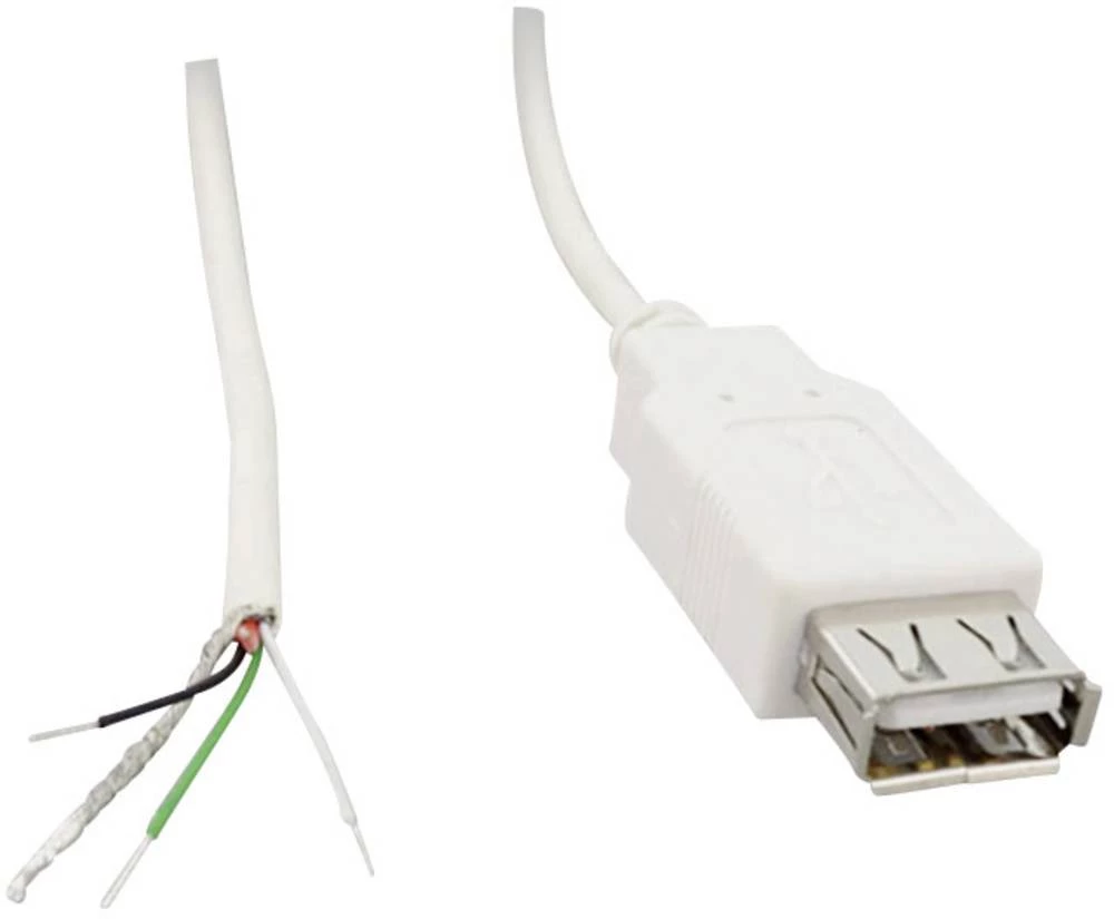 USB A sklopka 2.0 s otvorenim krajem kabela, ravna sklopka USB A sklopka 2.0 BKL Electronic sadržaj: 1 kom. slika