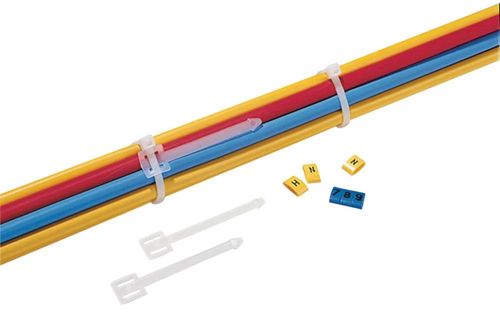 Oznaka glave područje izpisa: 62.5 x 4.7 mm Transparent HellermannTyton AT1 PA66 NA 100 151-41119 1 komad slika