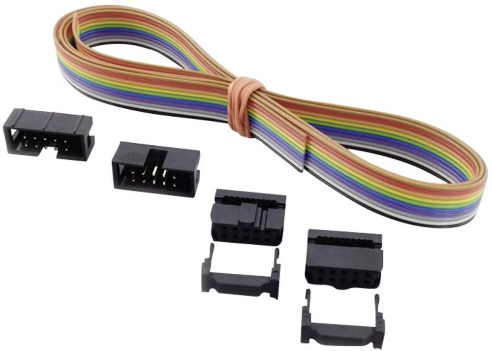 Set konektora s vratnicom i vlačnim rasterećenjem, mjere rastera: 2.54 mm ukupan broj polova: 26 broj redova: 2 BKL Electronic 1 slika