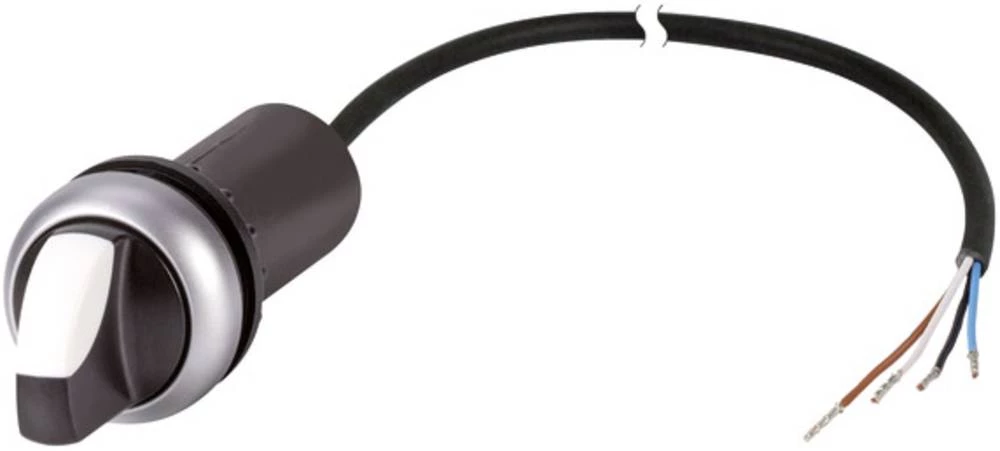 Tipka za biranje Rotacijska ručica Crna, Bijela 1 x 40 ° Otpiranje okretanjem Eaton C22-WK-K01-P62 1 ST slika