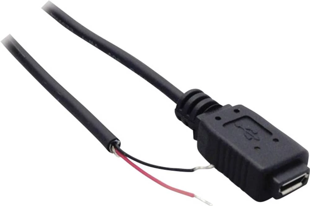 Micro USB-B sklopka s otvorenim krajem, ravna sklopka Micro USB-B sklopka BKL Electronic sadržaj: 1 kom. slika