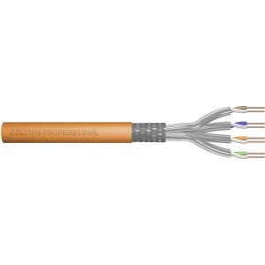 Mrežni kabel S/FTP 4 x 2 x 0.25 mm² Narančasta Digitus Professional DK-1743-VH-1 100 m slika