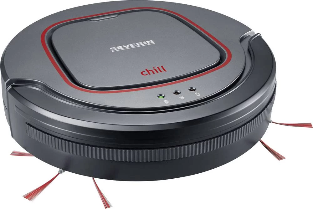 Severin Chill usisni robot sivi, crveni, crni, tihi rad do 65 dB, senzor stepenica, do 100m2 slika