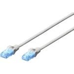 LAN (RJ45) Mreža Priključni kabel CAT 5e U/UTP 15 m Siva Upleteni parovi Digitus Professional