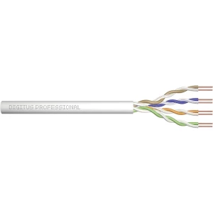 Mrežni kabel CAT 6 U/UTP 4 x 2 x 0.25 mm² Siva (RAL 7035) Digitus Professional ACU-4611-305 305 m slika