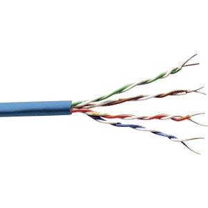 Mrežni kabel CAT 6A U/UTP 4 x 2 x 0.25 mm² Svijetloplava Digitus Professional DK-1613-A-VH-305 305 m slika
