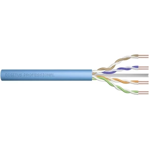 Mrežni kabel CAT 6A U/UTP 4 x 2 x 0.25 mm² Svijetloplava Digitus Professional DK-1613-A-VH-5 500 m slika
