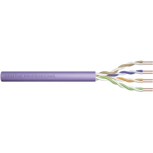 Mrežni kabel CAT 6 U/UTP 4 x 2 x 0.25 mm² Ljubičasta Digitus Professional DK-1611-V-305-NC 305 m slika