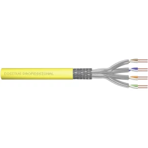 Mrežni kabel CAT 7a S/FTP 4 x 2 x 0.32 mm² Žuta Digitus Professional DK-1743-A-VH-D-5 500 m slika