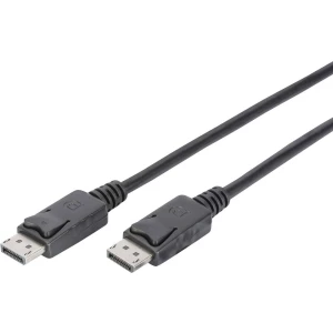 Digitus DisplayPort Priključni kabel [1x Muški konektor DisplayPort - 1x Muški konektor DisplayPort] 2 m Crna slika