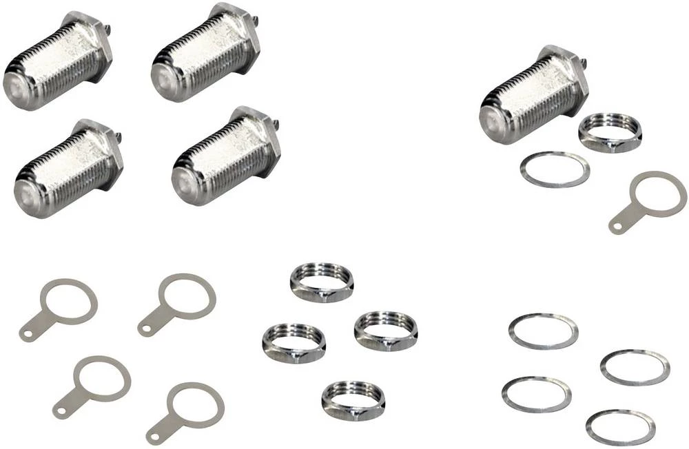 F-ugradbena utičnica, posrebrena slika