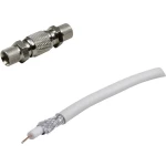 Koaksijalni kabel, vanjski promjer: 6.80 mm 75 90 dB bijele boje BKL Electronic 0403518 1 set