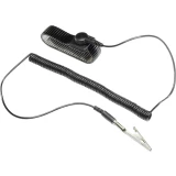 ESD narukvica s kablom za uzemljenje WristME-SET-4-305-K TRU COMPONENTS pritisni gumb 4 mm, kvačica, crna
