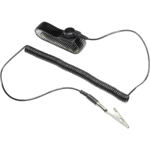 ESD narukvica s kablom za uzemljenje WristME-SET-4-305-K TRU COMPONENTS pritisni gumb 4 mm, kvačica, crna slika