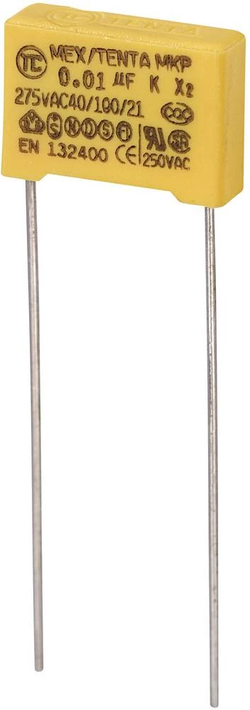 TRU COMPONENTS MKP-X2 MKP-X2 radijski kondenzator za uklanjanje smetnji, radijalno ožičen 0.01 &micro;F 275 V/AC 10 % 10 mm (D x slika