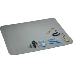 TRU COMPONENTS ESDM 500BG ESD set stolnih podloga siva (D x Š x V) 590 x 500 x 2 mm uklj. kabel za uzemljenje, uklj. nar