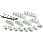 Držač kabla WCM-SET-TT 1386629 TRU COMPONENTS samoljepljivi prozirna 19 kom.