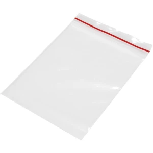 Vrećica s patetnim zatvaračem bez trake za označavanje (Š x V) 70 mm x 100 mm prozirna, polietilen slika