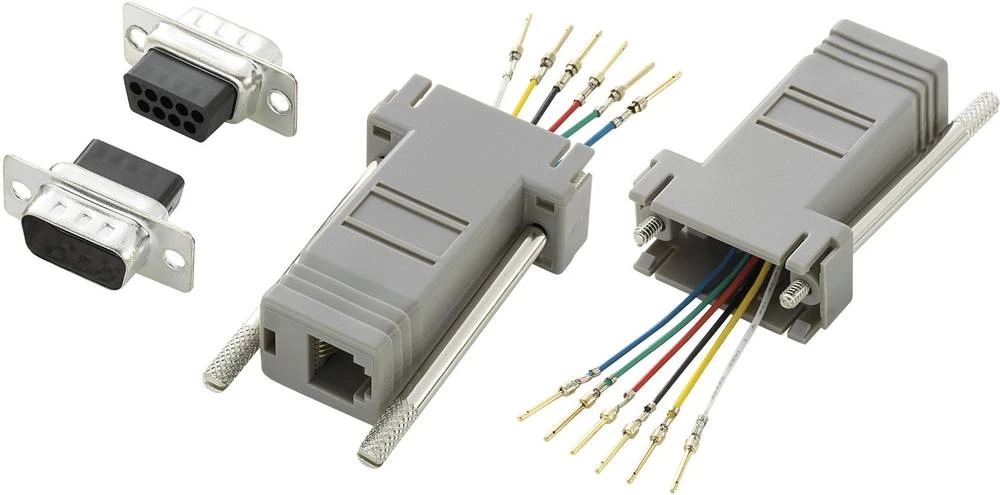 D-SUB adapter TRU COMPONENTS D-SUB utikač 9-polni - RJ12 utičnica 1 kom. slika