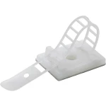 Montažno podnožje, samoljepivo, vijčano, sa vezicom za kabele, prirodne boje Conrad Components 547812 WCT-64 25 kom.