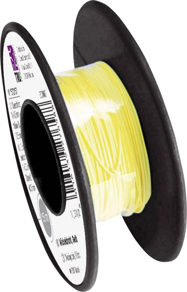Namotana žica 1572157 TRU COMPONENTS Wire Wrap 1 x 0.20 mm žuta 15 m slika