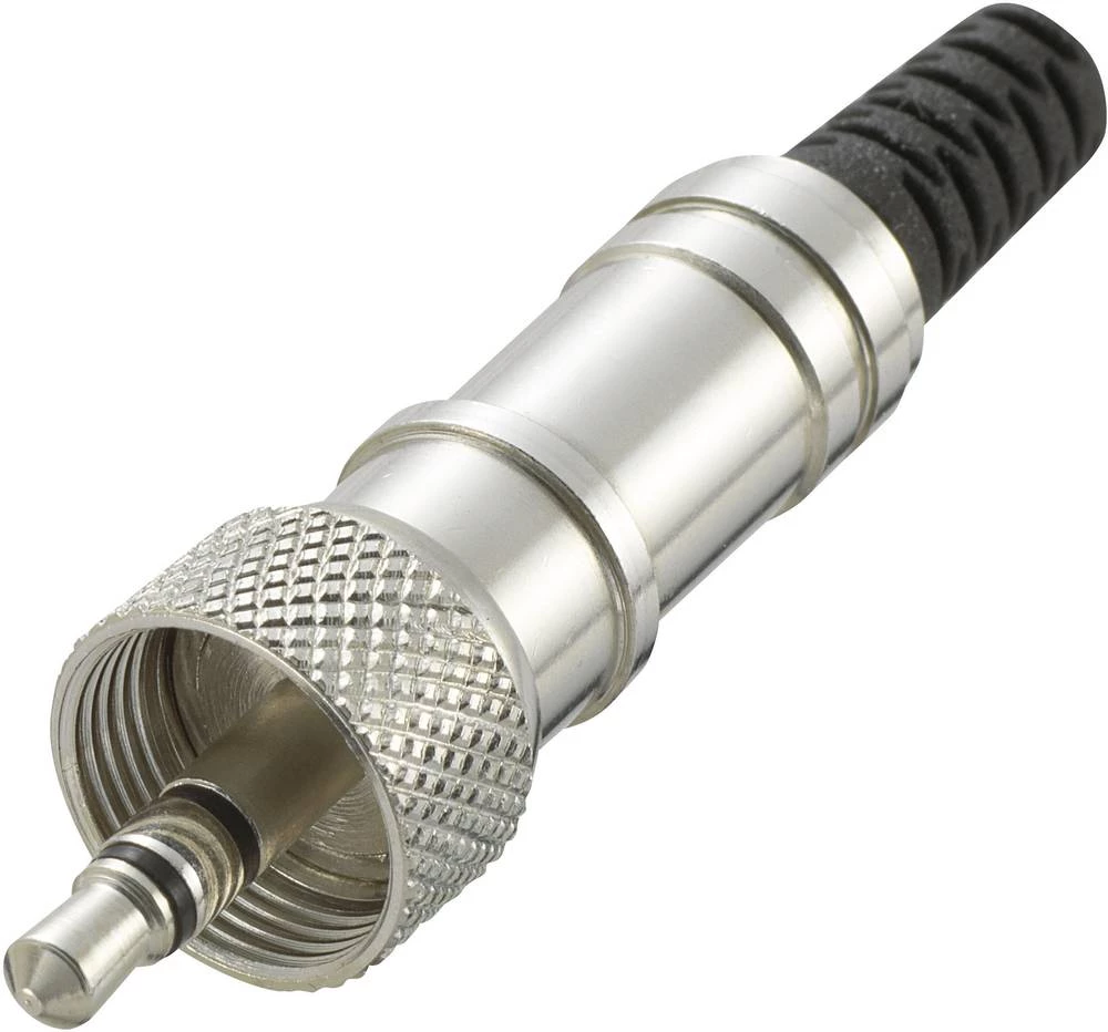 Klinken utični konektor 3.5 mm utikač, ravan, broj polova: 3 stereo, srebrne boje Conrad Components 1 kom. slika