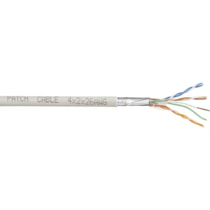 Mrežni kabel CAT 6 F/UTP 4 x 2 x 0.27 mm bijele boje TRU COMPONENTS 1572269 100 m slika