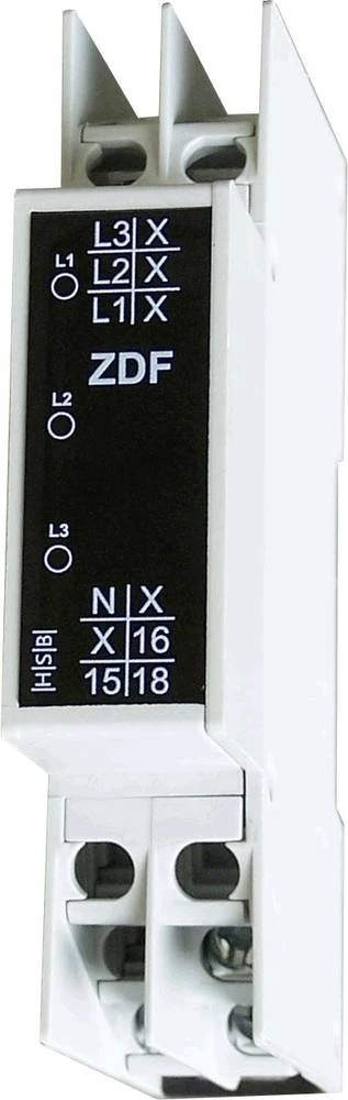 Nadzorni relej 1 preklopni 1 kom. HSB Industrieelektronik ZDF trofazna mreža, izpad faze, slijed faza, podnapon, prenapon slika