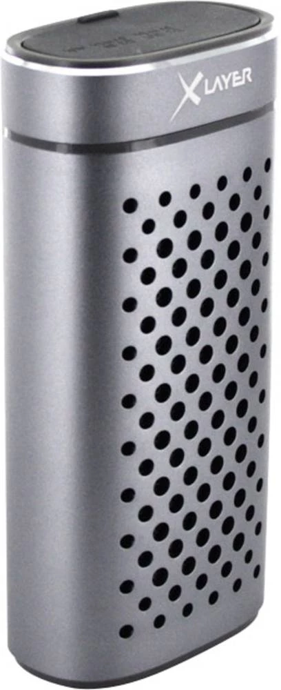 Bluetooth&reg; zvučnik s powerbankom PLUS Xlayer funkcija slobodnog govora, zaštićen od prskanja, grafitna (metalik) slika