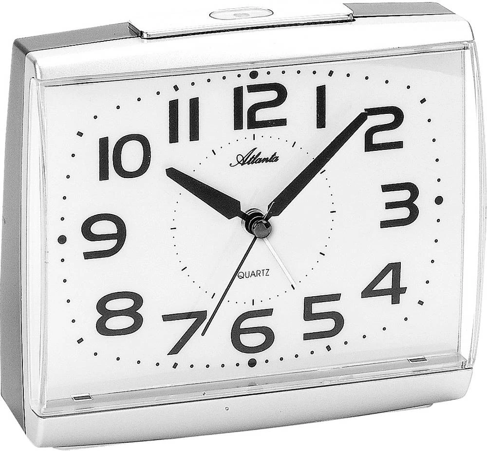 Atlanta Uhren 1919/19 kvarcna budilica, srebrne boje slika
