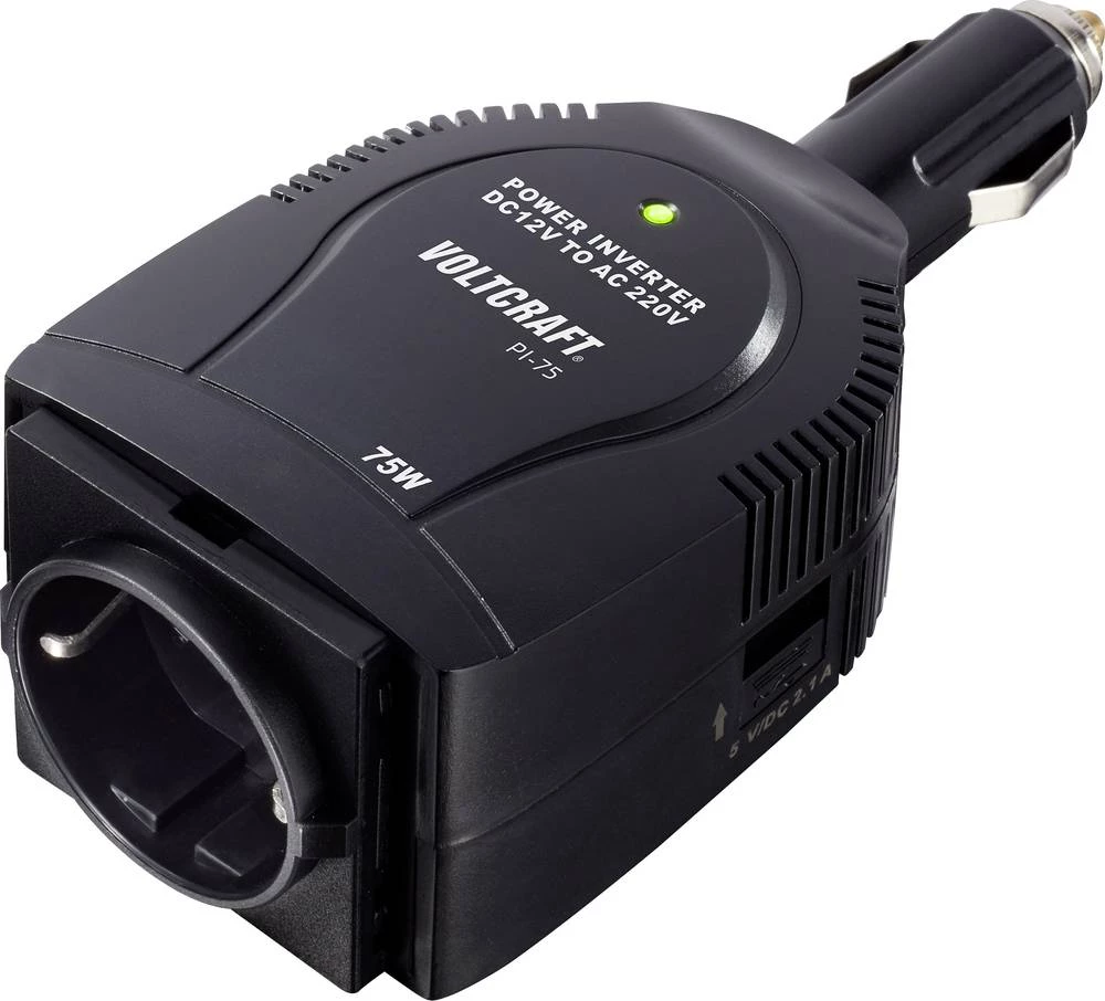 Izmjenjivač VOLTCRAFT PI-75, 75 W 12 V/DC - 230 V/AC slika