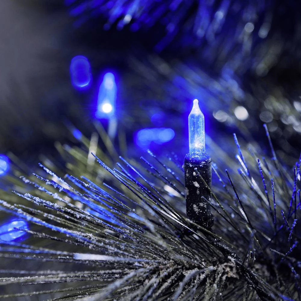 Konstsmide 6060-400 mini svjetlosni lanac, vanjski, na struju 120 LED plave boje, dužina osvjetljenja: 17.85 m slika