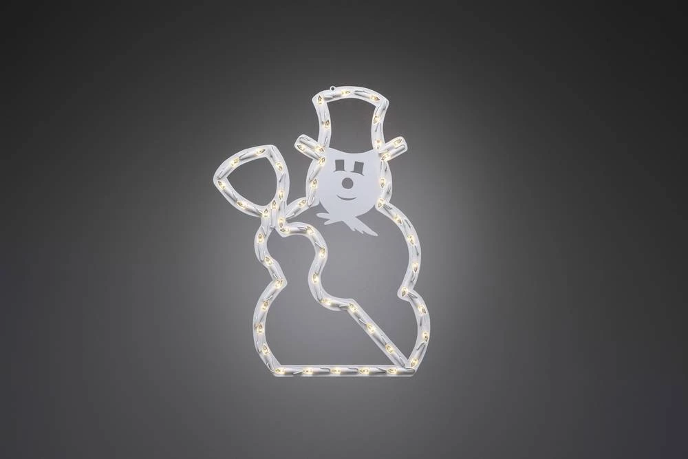 LED prozorska dekoracija, snjegović, čista žarulja Konstsmide 2179-000 bijele boje slika