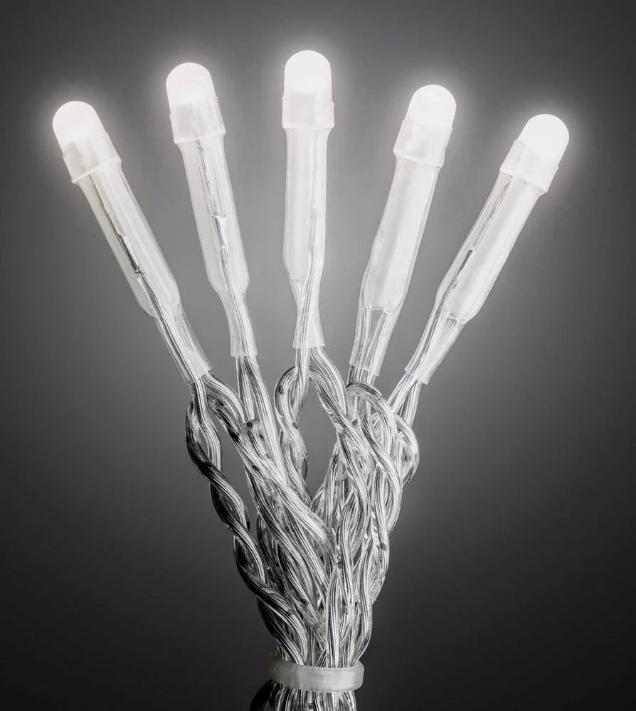 Konstsmide 6340-123 mikro svjetlosni lanac, unutarnji, na struju 10 LED toplo bijela, dužina osvjetljenja: 0.63 m slika