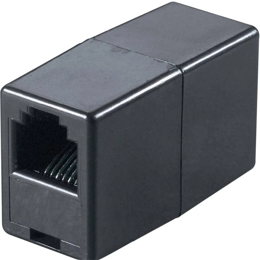 Western adapter [1x RJ11 utičnica 6p4c - 1x RJ11 utičnica 6p4c] 0 m crne boje slika