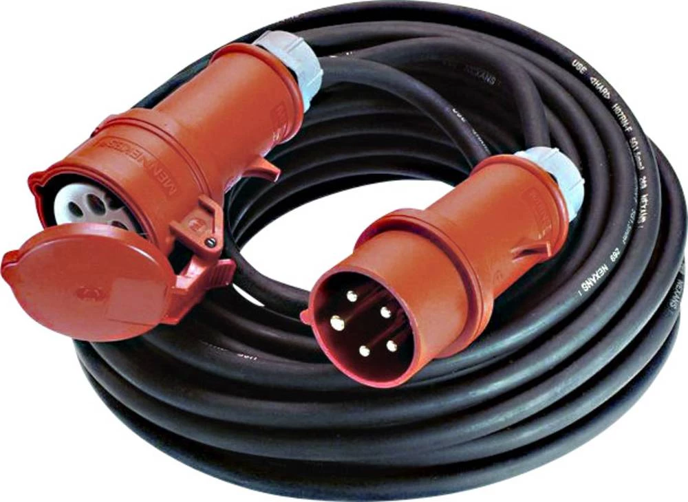 Strujni produžni kabel 0165027 Bachmann Electric 16 A crna 25 m prikladan za van slika