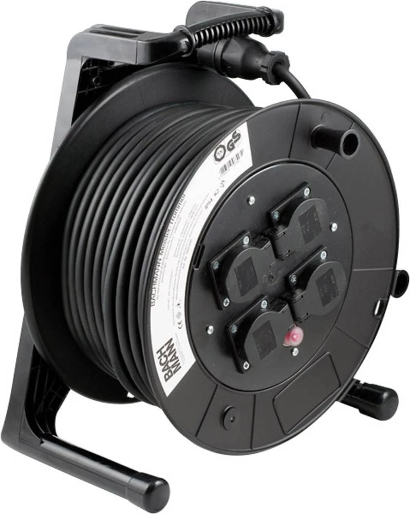 Kabelski bubanj 3325713 Bachmann Electric 40 m crna šuko utikač slika