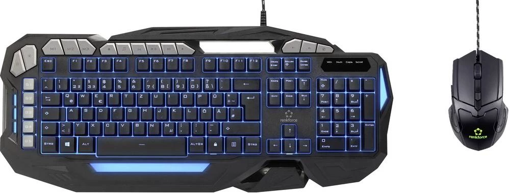 Komplet USB gaming tipkovnice i miša Renkforce RF-GDS-01, crne boje slika