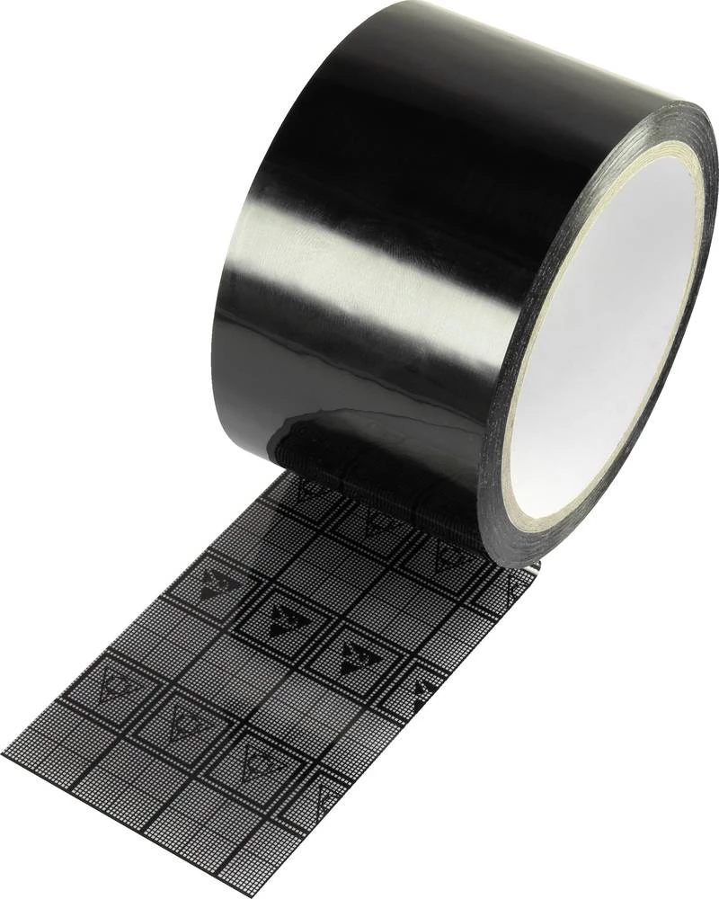 ESD ljepljiva traka TC-ESDT-BL6050-5S TRU COMPONENTS 5 x 50 m crna (D x Š) 50 m x 60 mm slika