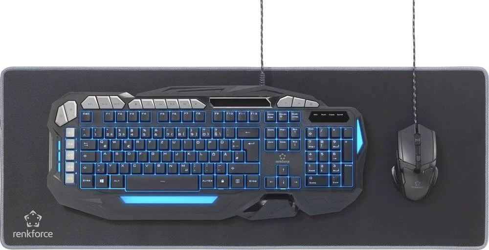 Gaming podloga za miša Renkforce RF-GMP-XL crne boje slika