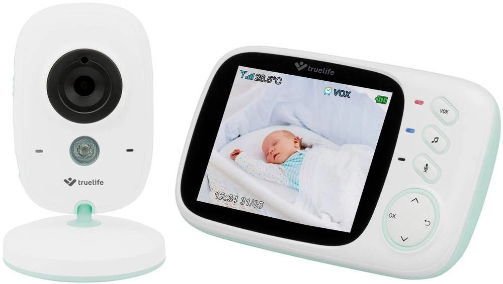 Bežični baby alarm s kamerom NannyCam H32 TLNCH32 truelife 2.4 GHz slika
