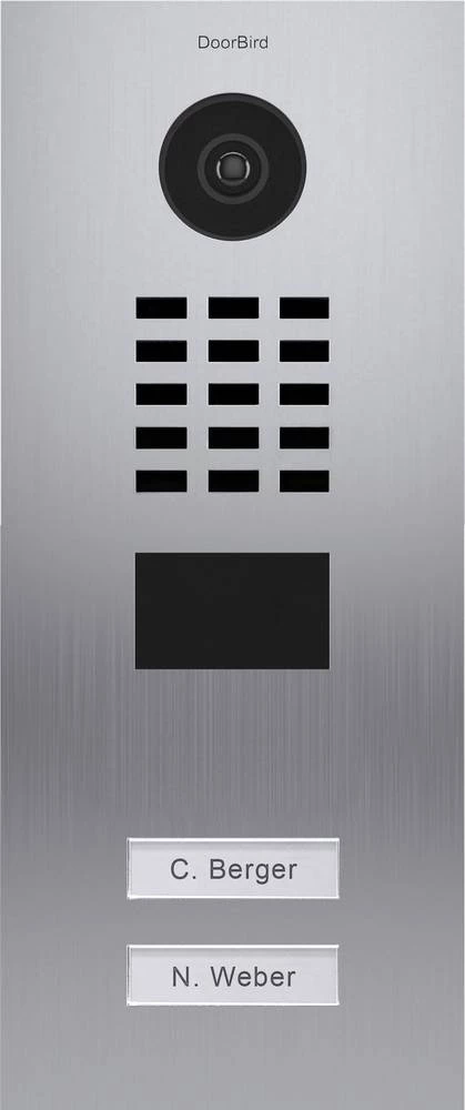 IP video portafon D2102V Door Bird LAN vanjska jedinica 2 obiteljske kuće plemeniti čelik slika