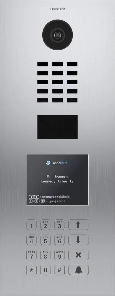 IP video portafon D21DKV Door Bird LAN podžbukno kućište plemeniti čelik slika