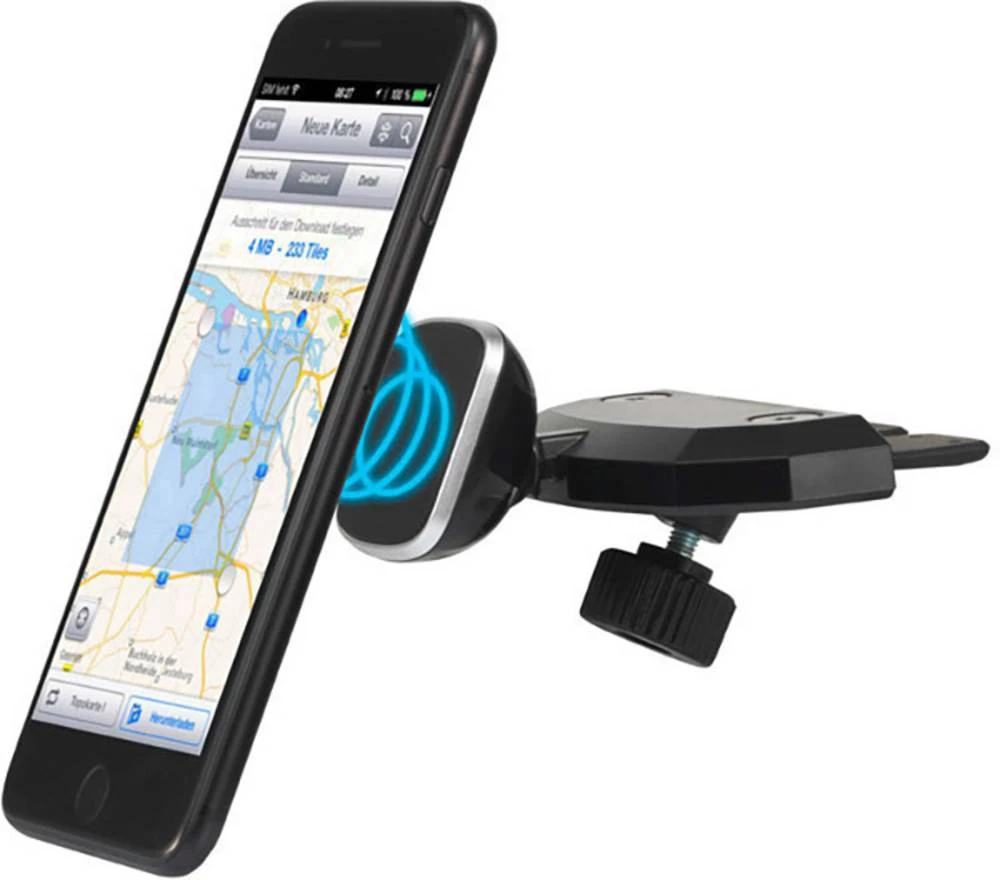 Automobilski držač mobitela za CD utor KFZ-CD1M Renkforce magnetski držač slika