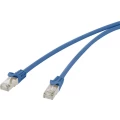 RJ45 mrežni kabel CAT 5e F/UTP 0.25 m plave boje, sa zaštitom od odvajanja Renkforce slika