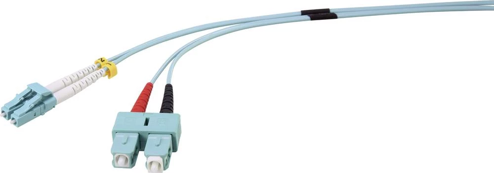 Staklena vlakna Svjetlovodi Priključni kabel [1x Muški konektor LC - 1x Muški konektor SC] 50/125 &micro; Multimode OM3 3 m Renk slika