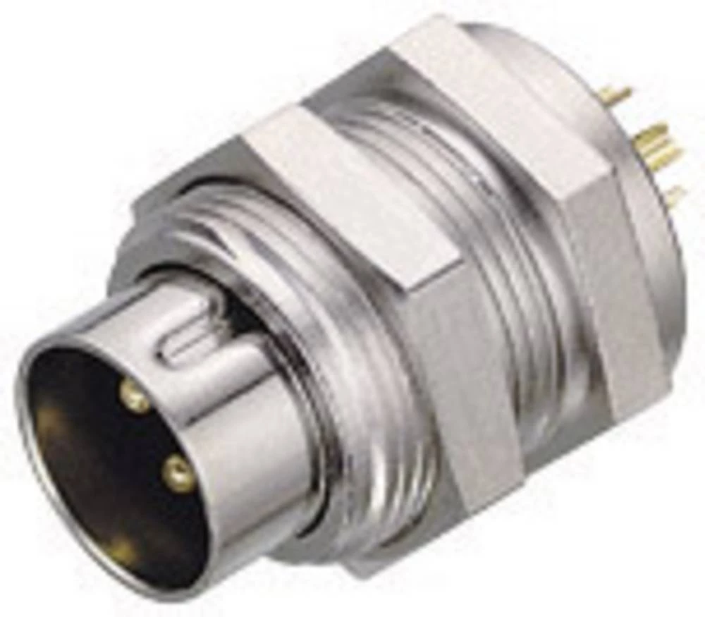 Subminijaturni okrugli konektor, serija 711 broj polova: 5 utikač s prirubnicom 3 A 09-0097-00-05 Binder 20 kom. slika