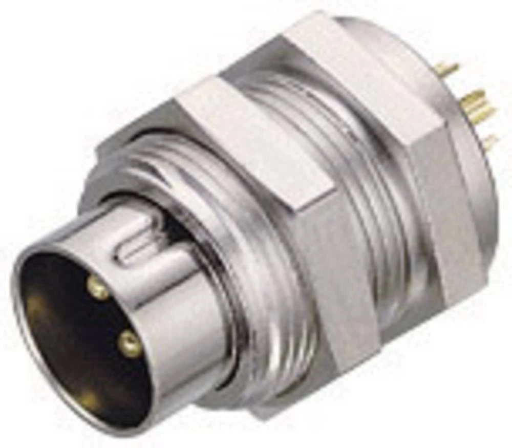 Subminijaturni okrugli konektor, serija 711 broj polova: 8 utikač s prirubnicom 1 A 09-0481-00-08 Binder 20 kom. slika